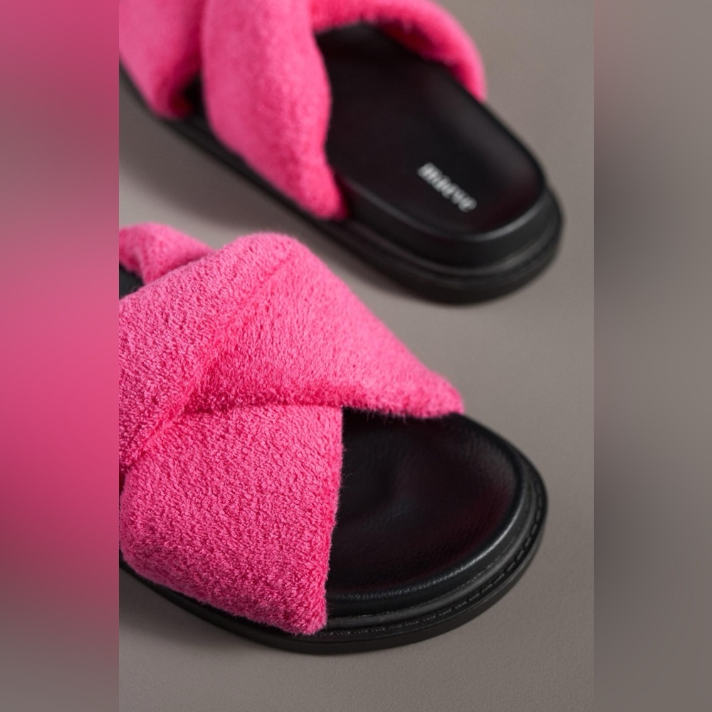 Maeve | Anthropologie | Terry Slide Sandal - Picture 3 of 5